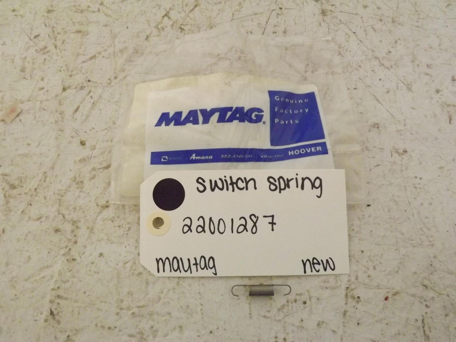 Maytag Washer 22001287 Switch Spring New Maytag Washer 22001287 Switch Spring New